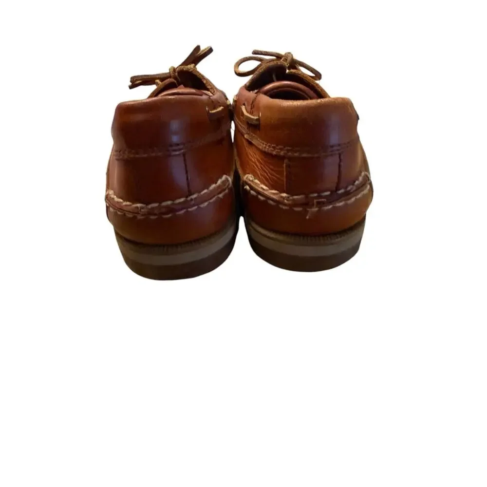 West Marine Men's 9D Brown Leather Boat Shoes